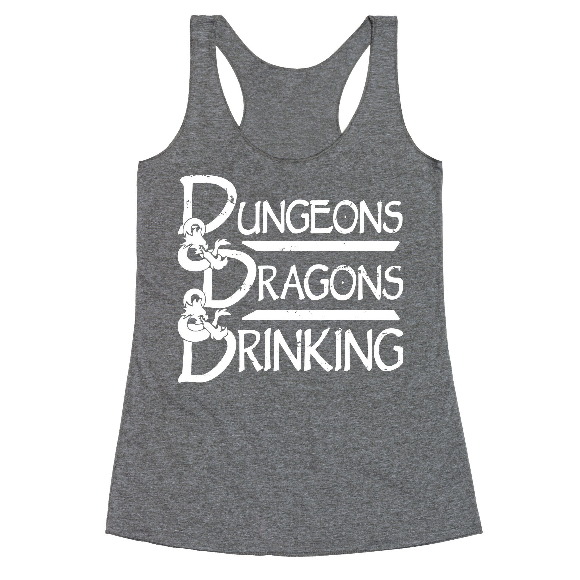Dungeons & Dragons & Drinking Racerback Tank